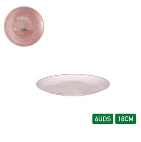 Platos Deco Premium Reutilizable Ruti 6pcs