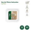 Platos Llano Cuadrado Biodegradable Blanco 20x20cm