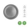 Platos Llano Redondo Reutilizable Plata Ø26CM