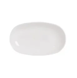 Plato Vidrio Opal Candem Blanca 19x11cm