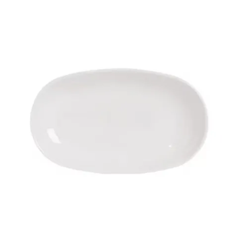 Plato Vidrio Opal Candem Blanca 19x11cm