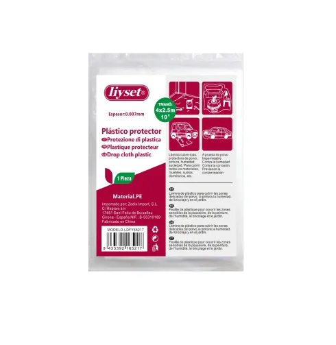Plástico Protector 4X2.5M