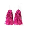Pompones Animadora Brillo Fucsia