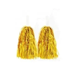 Pompones Animadora Brillo Oro