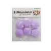 Pompones de Manualidad Lila 3.5cm ±6pcs