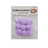 Pompones de Manualidad Lila 3cm ±9pcs