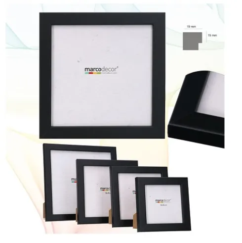 Portafoto Cuadrado DM Negro 10×10