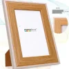 Portafoto DM Madera Filo Blanco 9×13