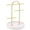 Porta Joyeria Poliresina/Metal Arusha Gold Blanco