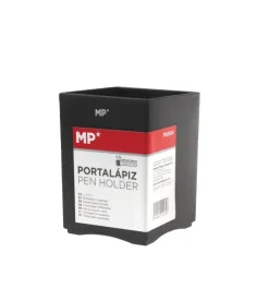 Portalápices Plástico Negro/Blanco