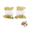Pulsera De Monedas Blanco 2pcs