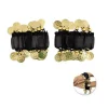 Pulsera De Monedas Negro 2pcs