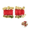 Pulsera De Monedas Rojo 2pcs