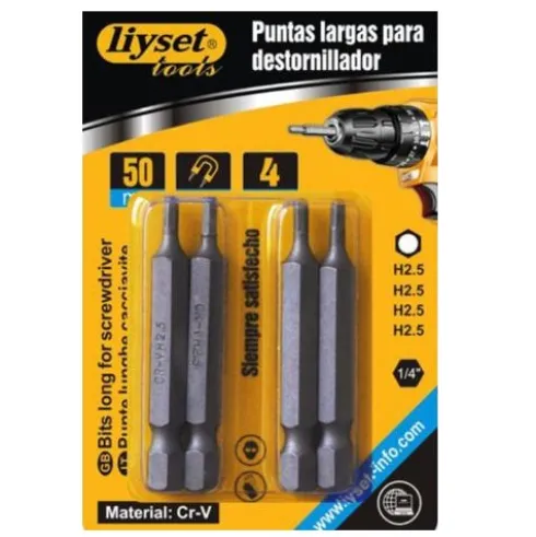 Puntas Para Destornillador Hexagonal H2.5x50mm