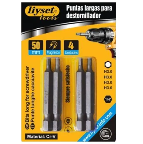 Puntas Para Destornillador Hexagonal H3x50mm