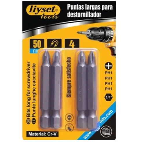 Puntas Para Destornillador Philips PH1x50mm