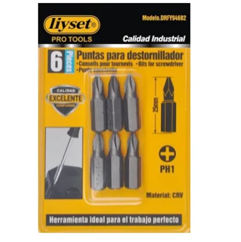 Puntas Para Destornillador Philips PH1x25mm