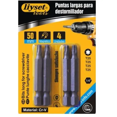 Puntas Para Destornillador Torx T25x50mm