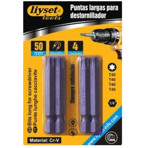 Puntas Para Destornillador Torx T40x50mm