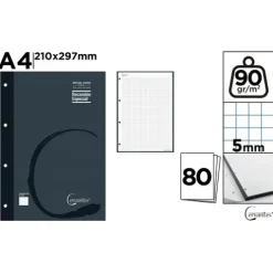 Recambio A4 90g/m2 80H