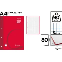 Recambio A4 90g/m2 80H