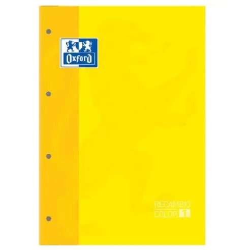 Recambio Oxford Tapa Blanda 80H Amarillo