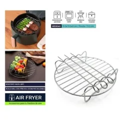 Rejilla Redonda Airfryer C/3 Pinchos