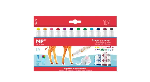 Rotuladores Colores Con Sello 12U