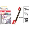 Rotuladores Colores Doble Punta 12U