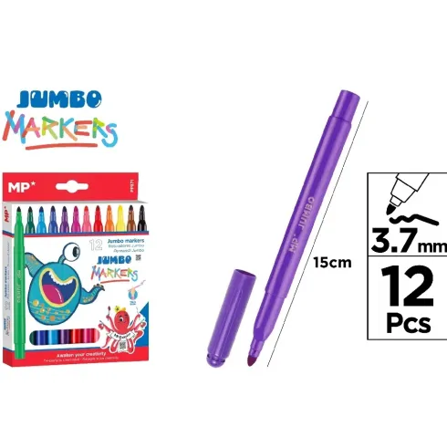 Rotuladores Colores Jumbo 12U