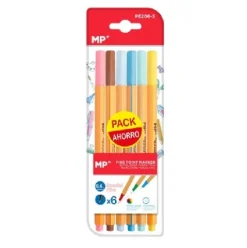 Rotulador Punta Fina Pastel 6U