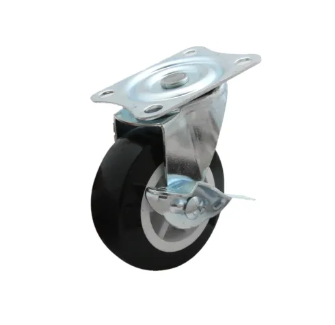Rueda PU/PVC Con Freno
