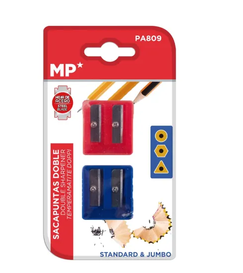 Sacapuntas Doble Plástico 4u