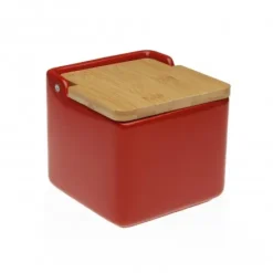 Salero Cerámica Rojo