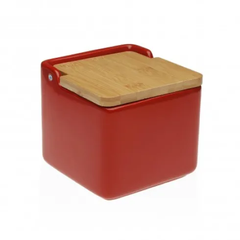 Salero Cerámica Rojo