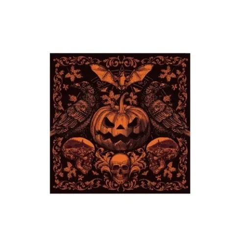 Servilletas Calabaza Gótica 16x16cm