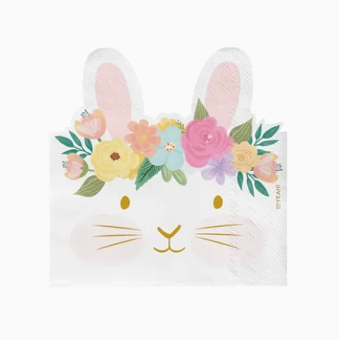 Servilletas Conejo Flores 33x33cm