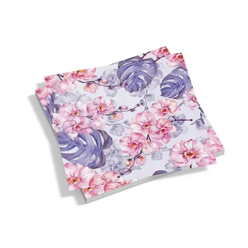 Servilletas Flores Lilas 20uds