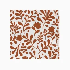 Servilletas Flor Marrón 33x33cm