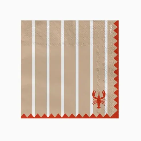 Servilletas Langosta 33x33cm