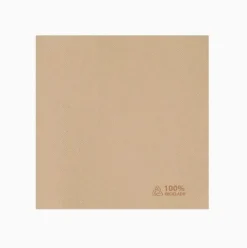 Servilletas Punta Punta de Doble Cara Nature 25x25cm