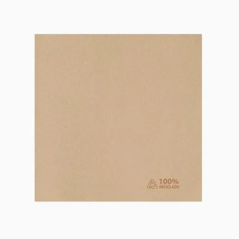 Servilletas Punta Punta de Doble Cara Nature 25x25cm
