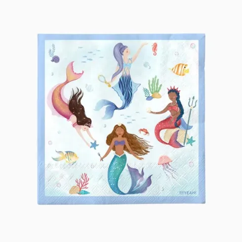 Servilletas Sirena Mermaid 33x33cm