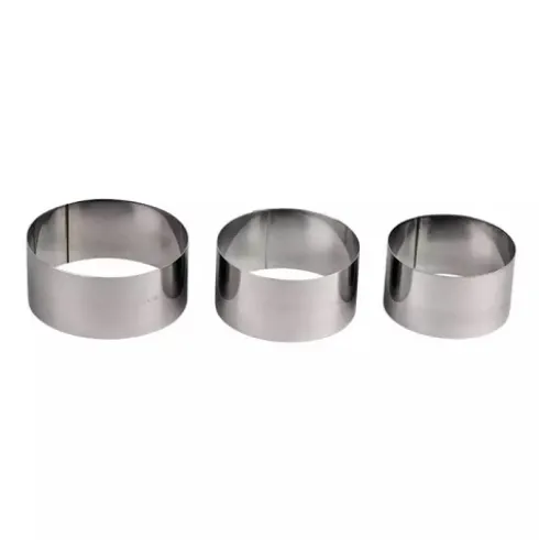 Set 3 Aros Acero Inox