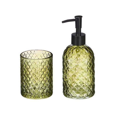 Set Baño Diamante 2PCS Verde