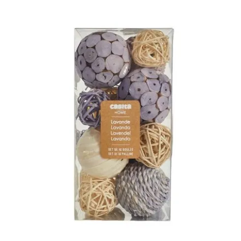 Set 16 Bolas Decorativas Lavanda