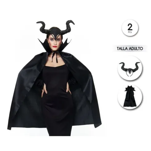 Set Capa y Diadema Bruja Malvada