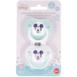 Set 2 Chupetes Tetina Anatómica +6M «COOL LIKE MICKEY»