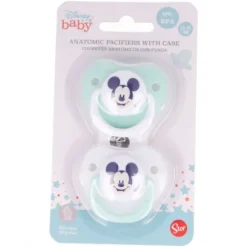 Set 2 Chupetes Tetina Anatómica 0-6M «COOL LIKE MICKEY»