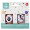 Set 2 Chupetes Tetina Reversible +6M «MINNIE MOUSE HEART FULL»